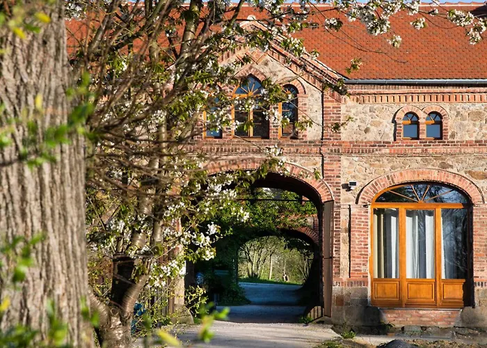 Hexenburgbeidresden Mit Sonnenterrasse, Alkovenbett, Wohn- Und Essbereich, Fussbodenheizung Und Klimaanlage, Decke Apartman Großharthau